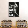 REYTOL Arnold Schwarzenegger Canvas Wall Art No Pain No Gain Inspirational Quote Posters Black And White Fitness Wall Painting Gym Home DecorNo Frame view 3