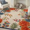 Nourison Home Aloha Multicolor 3'6" x 5'6" Area Rug - Easy Clean, Non Shedding, Bed Room, Living Room, Dining Room, Kitchen (4' x 6') view 1