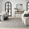 Nourison Home Aloha Charcoal 3'6" x 5'6" Area Rug - Easy Clean, Non Shedding, Bed Room, Living Room, Dining Room, Kitchen (4' x 6') view 3