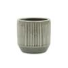 Cheung's 5778S 4.25 x 4.25 x 3.25 in. Ruffled Ridge Pot Gray view 1