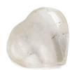 KALIFANO Quartz Heart Carving with Healing & Calming Effects - High Energy Reiki Worry Cuarzo Crystal Used for Soothing Anxiety and Stability (Information Card Included) view 1