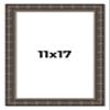 11x17 Frame Black Bamboo Solid Wood Picture Frame Width 1.5 Inches | Interior Frame Depth 0.5 Inches | Balcoca Black Bamboo Photo Frame Complete with UV Acrylic, Foam Board Backing & Hanging Hardware view 1