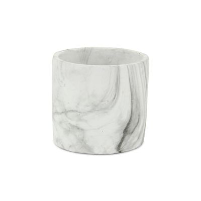 Cheung's 5783L 5.5 x 5.5 x 5.5 in. Marmoreal Marble Pot