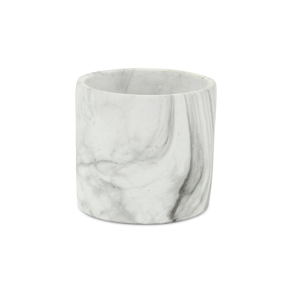 Cheung's 5783L 5.5 x 5.5 x 5.5 in. Marmoreal Marble Pot