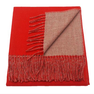 100% Baby Alpaca Double Face Reversible Throw