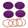 Authentic Tattler E-Z Seal Reusable Canning Lids 200 Bulk WIDE Mouth Lids & 200 WIDE Mouth Rubber Rings COLOR: PLUM - MADE IN THE USA! view 1