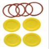 Authentic Tattler E-Z Seal Reusable Canning Lids 100 Bulk WIDE Mouth Lids & 100 WIDE Mouth Rubber Rings COLOR: YELLOW - MADE IN THE USA! view 1