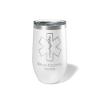 Alterd Industries Paramedic Gifts - Gift, Gear Paramedic Graduation, Accessories Tumbler Coffee Tumbler Cup Medic Gift Accessories (Star of Life, White, 12oz Wine Tumbler) view 1