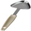 UPDATE International P3 1-Piece-Stainless-Steel (Not Welded) Portioning Spoon with Tan Plastic Handle, Food Portioner Portion Controller Serving Spoon, 3 Fluid Ounces view 1