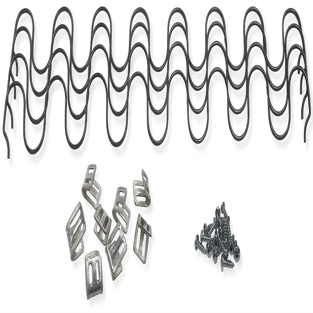 Elegent Upholstery 24" Inch Sofa Couch Recliner Replacement Coil Seat/Back Repair Kit Includes Spring Clips - Set of 4