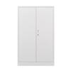 CNANXU Metal Storage Cabinet with Locking Doors and 2 Adjustable Shelves, Small Lockable Storage Cabinets with Lock for Garage Home Office and All The Places You Need (White) view 1