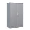 CNANXU Metal Storage Cabinet with Locking Doors and 2 Adjustable Shelves, Small Lockable Storage Cabinets with Lock for Garage Home Office and All The Places You Need (Gray) view 1