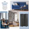 4 Panel Bamboo Room Divider 6 Ft Tall 6 Ft Wide Room Dividers and Folding Privacy Screens Privacy Wall Divider Folding Room Partitions and Dividers, Portable and Lightweight Separadores De Cuartos view 4