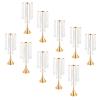 Wedding Centerpieces Flower Vases, 10 Pcs 21.9inch Tall Crystal Gold Vase Metal Flowers Stand for Party Tables Decorations Reception, Elegant Weddings Decoration Table Chandelier Centerpiece Stands view 3