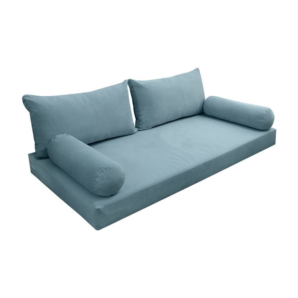 Cover ONLY Model V2 Full Velvet Knife Edge Indoor Daybed Mattress Cushion AD355
