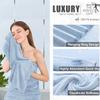 4 Piece Extra Large Bath Towel 35"x70" Oversized Bath Sheet Blue Bath Towel Set for Bathroom Ultra Soft Cozy Highly Absorbent Quick Dry Bathroom Towel for Spa Gym Hotel,Shower Towel for Daily Use view 3