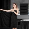 4 Piece Extra Large Bath Towel 35"x70" Oversized Bath Sheet Black Bath Towel Set for Bathroom Ultra Soft Cozy Highly Absorbent Quick Dry Bathroom Towel for Spa Gym Hotel,Shower Towel for Daily Use view 1