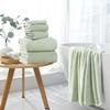 4 Piece Extra Large Bath Towel 35"x70" Oversized Bath Sheet Green Bath Towel Set for Bathroom Ultra Soft Cozy Highly Absorbent Quick Dry Bathroom Towel for Spa Gym Hotel,Shower Towel for Daily Use view 4
