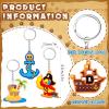 Taiyin 30 Pcs Pirate Party Favors Pirate Themed Keychain Treasure Hunt for Birthday Party Supplies, Goodie Bag Stuffers Fillers view 2