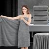 4 Piece Extra Large Bath Towel 35"x70" Oversized Bath Sheet Grey Bath Towel Set for Bathroom Ultra Soft Cozy Highly Absorbent Quick Dry Bathroom Towel for Spa Gym Hotel,Shower Towel for Daily Use view 1