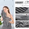 4 Piece Extra Large Bath Towel 35"x70" Oversized Bath Sheet Grey Bath Towel Set for Bathroom Ultra Soft Cozy Highly Absorbent Quick Dry Bathroom Towel for Spa Gym Hotel,Shower Towel for Daily Use view 3