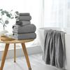 4 Piece Extra Large Bath Towel 35"x70" Oversized Bath Sheet Grey Bath Towel Set for Bathroom Ultra Soft Cozy Highly Absorbent Quick Dry Bathroom Towel for Spa Gym Hotel,Shower Towel for Daily Use view 4