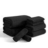 8 Piece Bath Towel Set Black|2 Oversized Large Bath Sheet,2 Hand Towels,4 Washcloths| Ultra Soft Cozy Bath Towel Set for Bathroom Hotel Gym Spa,Highly Absorbent & Quick Dry Bathroom Towel Collections view 1