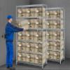 6-Tier 6000 Lbs Capacity Storage Shelves NSF Adjustable Heavy Duty Garage Shelving with Wheels,Wire Pantry Shelving Unit Shelves for Storage Garage,Metal Storage Rack Shelf Kitchen Storage Shelves view 2
