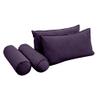 Cover ONLY Model V2 Full Velvet Contrast Pipe Indoor Daybed Mattress Cushion AD339 view 3