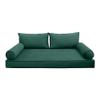 Cover ONLY Model V2 Full Velvet Contrast Pipe Indoor Daybed Mattress Cushion AD317 view 2