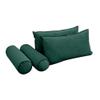 Cover ONLY Model V2 Full Velvet Contrast Pipe Indoor Daybed Mattress Cushion AD317 view 3