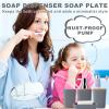 Bathroom Accessories Set with Glitter Shower Curtain and Bath Mats, 24 Piece Grey Shower Curtain Set,Bathroom Accessories Set Complete for Home Decor view 2