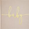 Stephan Baby Guest Book - Hardcover Linen Embossed Baby Shower Keepsake Memory Book, 9.25 x 7-Inches, Baby view 1