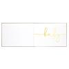 Stephan Baby Guest Book - Hardcover Linen Embossed Baby Shower Keepsake Memory Book, 9.25 x 7-Inches, Baby view 2