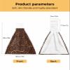 Abstract Coffee Bean Line Kitchen Hand Towels with Hanging Loops, Retro Brown Super Soft Thick Oven Fingertip Dry Microfiber Tie Dish Towel Absorbent Cleaning Washcloth for Bathroom, Kitchen Set of 1 view 3