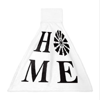 Vintage Farm Home Windmill White Backdrop Kitchen Hand Towels with Hanging Loops,Super Soft Thick Oven Fingertip Dry Microfiber Tie Dish Towel Absorbent Cleaning Washcloth for Kitchen Set of 1