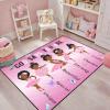 African Black Girl Rugs for Bedroom God Says You are Pink Girls Floor Rug for Living Room Ballerina Princess Carpets for Entrance Religious Room Decor Gift, 47" x 31" (2.7 x 3 Feet) view 1