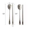 BALWOO [Made in Korea] Hologram Turtle Design Korean Table Sticky Rice Spoon and Chopsticks 304 Stainless Steel Flat Chopsticks Matt Surface Mukbang Cutlery (Red, 5 sets) view 4
