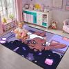 Black Girl Area Rug for Bedroom African American Girls And Boys Floor Rugs for Living Room Playroom Cartoon Art Home Decor Soft Large Carpets Yoga Mats for Women Afro Purple 70/''x55/''(4.6 x 6 Feet) view 2