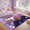 Black Girl Area Rug for Bedroom African American Girls And Boys Floor Rugs for Living Room Playroom Cartoon Art Home Decor Soft Large Carpets Yoga Mats for Women Afro Purple 70/''x55/''(4.6 x 6 Feet) view 4