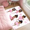 Black Girl Area Rug for Bedroom African American Cute Ballerina Princess Carpets White Sofa Floor Mat for Living Room Birthday Gift for Black Girls Bedroom Decor, 47" x 31" (2.7 x 3 Feet) view 3