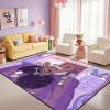 Afro Black Girls Rugs - Purple Carpets for Bedroom & Living Room - Black Girls Home Decor - 47" x 39" (3 x 4 Feet) Yoga Mats & Floor Mats view 3