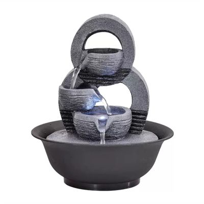 HIHELO Tabletop Fountain Tabletop Fountain Home Decoration Circulating Water Ornament Desktop Lucky Fountain Indoor Flowing Water Decorative Fountain Indoor Fountain