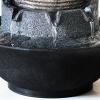 HIHELO Tabletop Fountain Desktop Fountain Living Room Decorative Waterfall Fountain Desk Decorative Fountain Indoor Flowing Water Decorative Fountain Indoor Fountain view 3