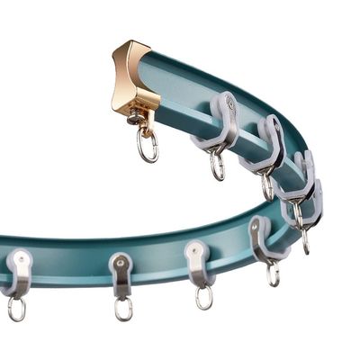 Flexible Bendable Ceiling Curtain Track, Curved Curtain Track Ceiling Mount Room Divider Ceiling Track For Curtains, RV Curtain Track, Curtain Rail Ceiling Wall Mount ( Color : Wall hanging , Size : 1