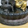 HIHELO Tabletop Fountain Fotai Waterfall Fountain Feng Shui Polo Office Decoration - Round Water Flow Waterfall Suitable for Office Bedroom Decoration Indoor Fountain view 4