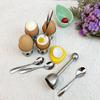10 Pcs Egg Cups for Soft Boiled Eggs, Jawbush Egg Cracker Topper Set for Raw Hard Boiled Eggs, 4X Egg Spoons, 4X Egg Cups, 1x Magnet Egg Piercer, 1x Stainless Steel Egg Topper Egg Guillotine view 2