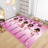 African Black Girl Area Rugs for Bedroom God Says You are Pink Girls Floor Rug for Living Room Ballerina Princess Carpets for Entrance Religious Room Decor Gift, (5 x 7 Feet) view 2