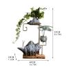 HIHELO Tabletop Fountain Chinese Flowing Water Ornament Feng Shui Lucky Tabletop Fountain Living Room Office Bedroom Fountain Table Top Ornament Indoor Fountain view 2