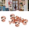 SPYMINNPOO 8Pcs 1:12 Scale Miniature Round Head Knobs, Metal Dollhouse Door Handle Knobs Furniture Knobs Accessories (Bronze) view 3